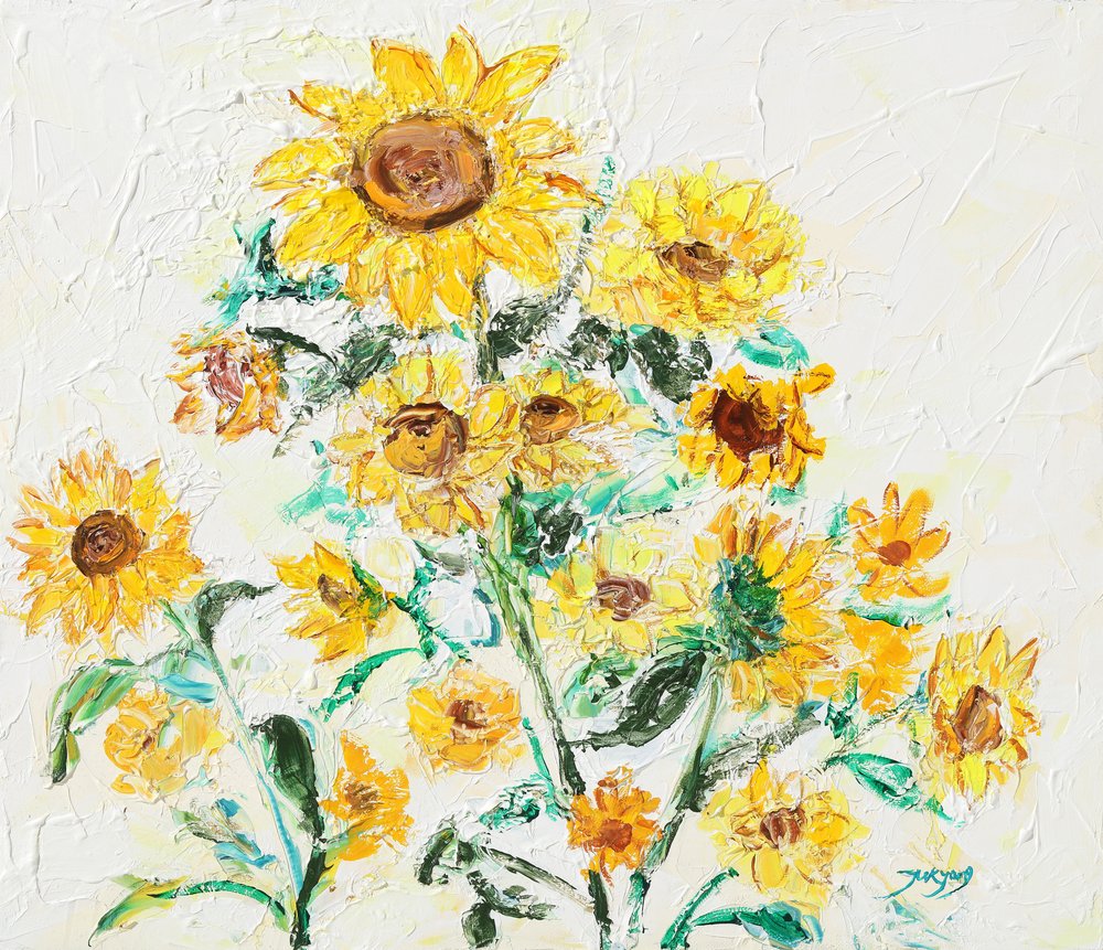 Goldene Sonnenblumen von Jukyong Park