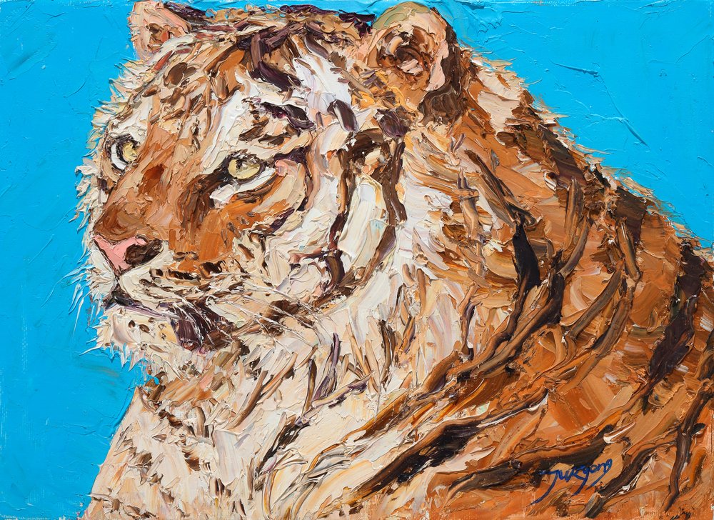 Lebhafter Tigerblick von Jukyong Park