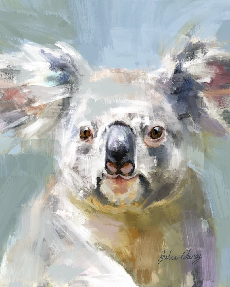 Sanfter Koala-Blick von Julia Cheney