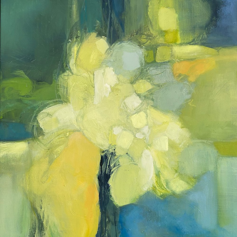 Goldene Blüte Abstrakt von Julia Purinton