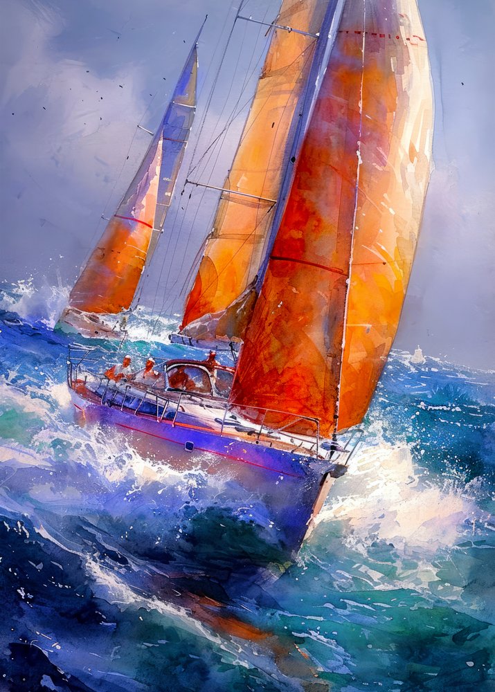 Dynamisches Ozeansegeln von Justyna Jaszke