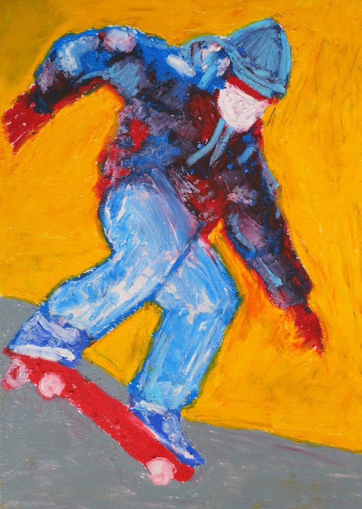 Dynamische Skateraktion von Justyna Jaszke