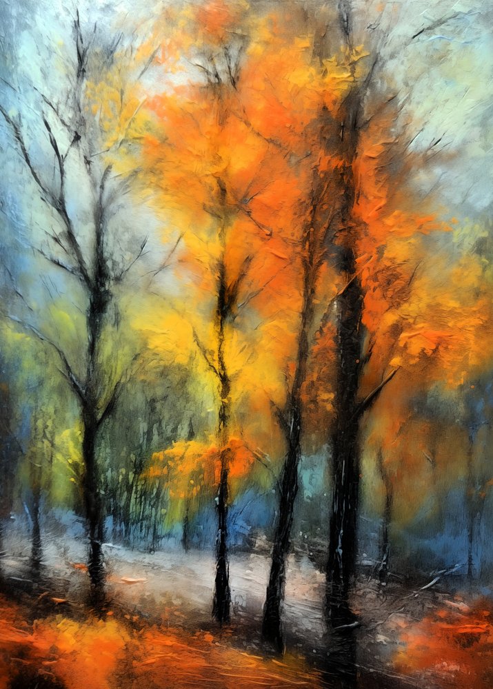 Lebendiger Herbstwald von Justyna Jaszke
