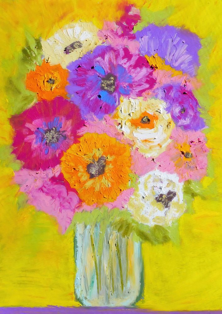 Lebendiger Blumenstrauß von Justyna Jaszke