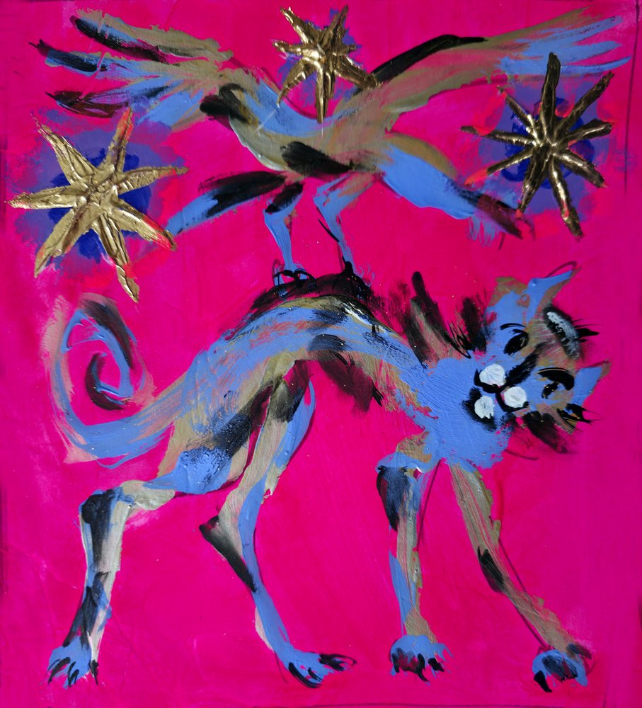 Magische Katze und Vogel von Kanat Ibragimov