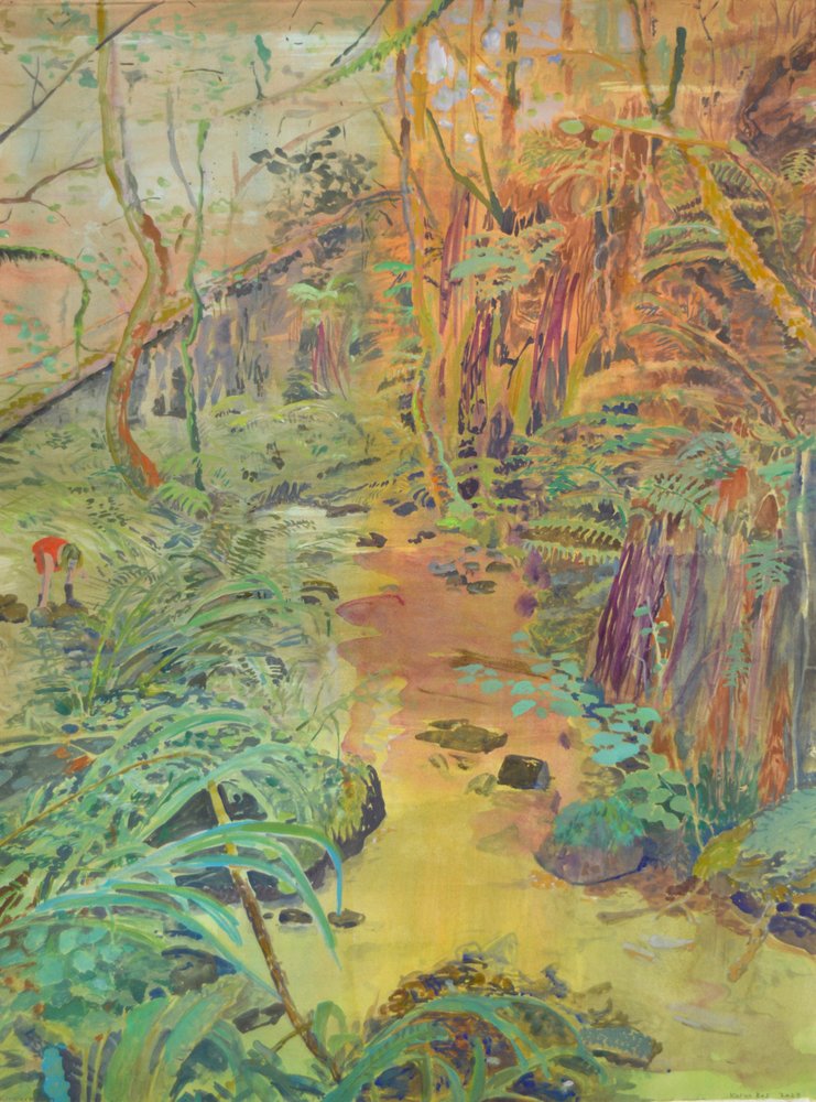 Goldener Dschungelstrom von Karin Bos
