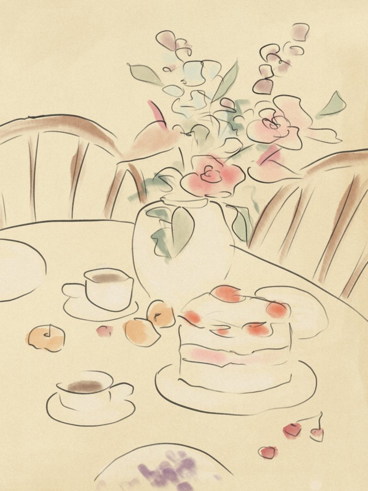 Tee und Rosen von Katharina Puritscher