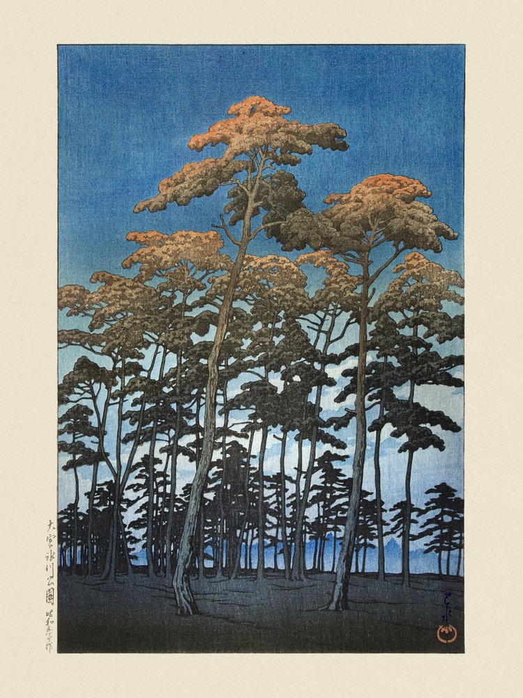 Hikawa-Park in Omiya (1930) von Kawase Hasui