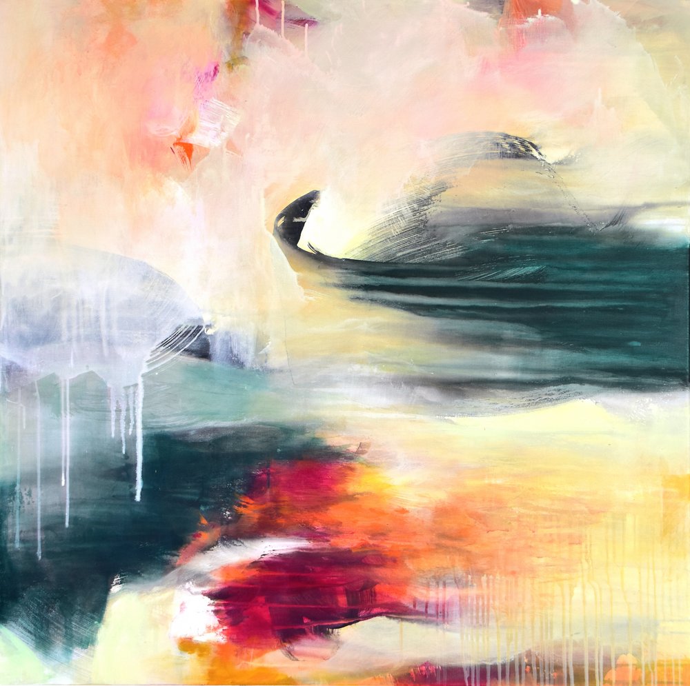 Lebhafter Abstrakter Fluss von Kirsten Handelmann