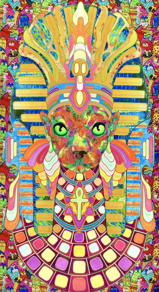 Psychedelische Pharao-Katze von Kostyantin Malginov