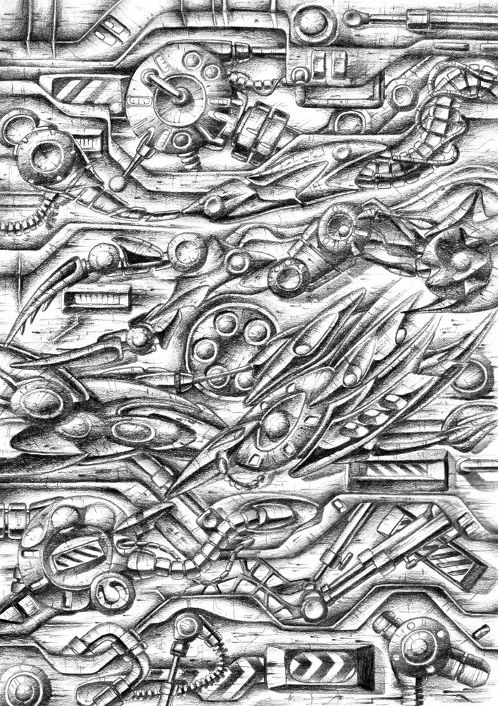 Abstraktes mechanisches Design von Kulik