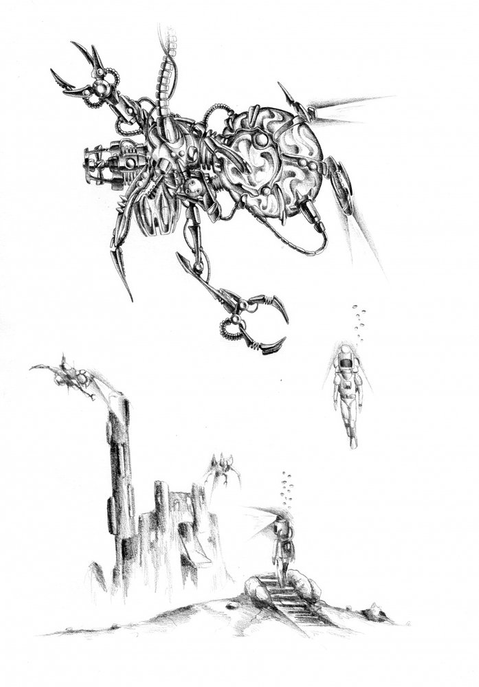 Alien-Kreatur Tiefsee von Kulik
