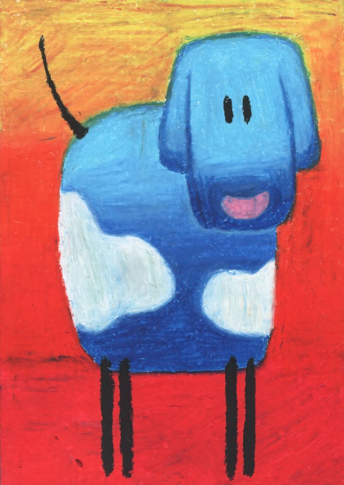 Fröhlicher blauer Hund von Kulik