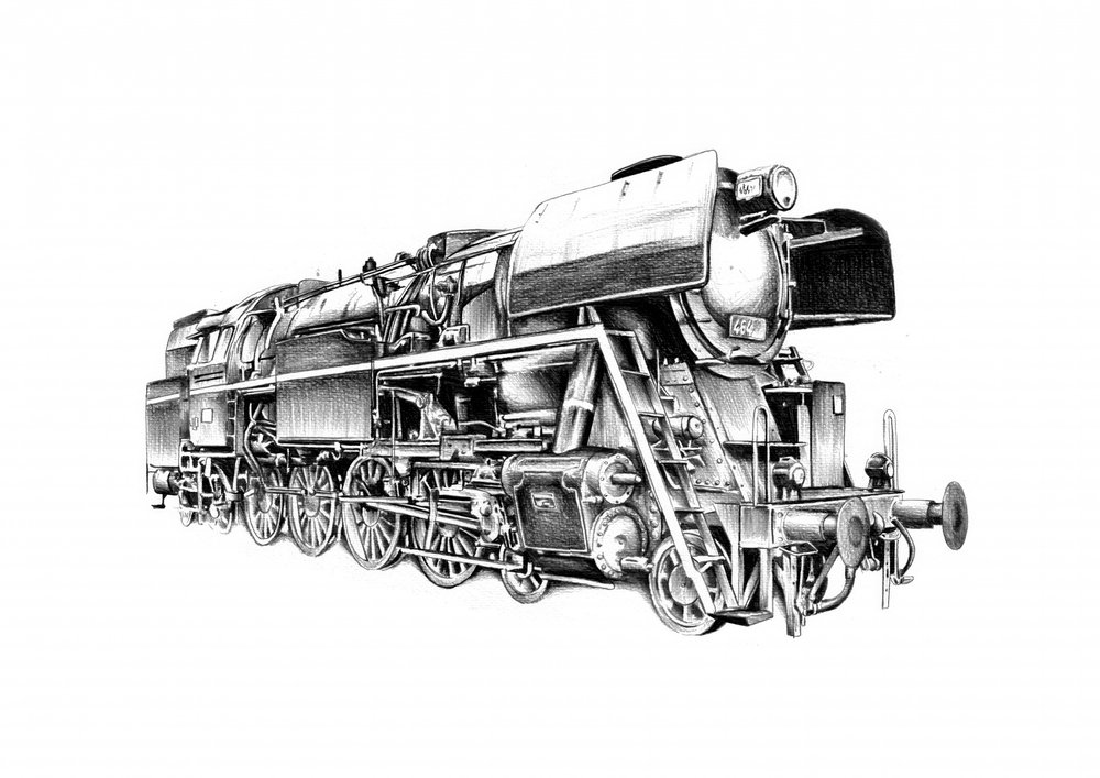 Klassische Dampflokomotive von Kulik
