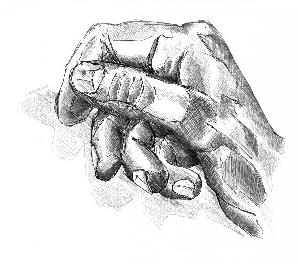 Ausdrucksstarke Hand Skizze von Kulik
