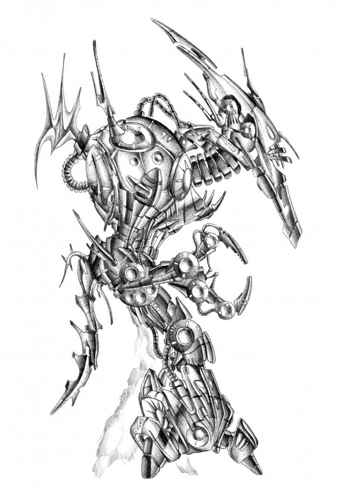 Futuristisches Robotmonster von Kulik