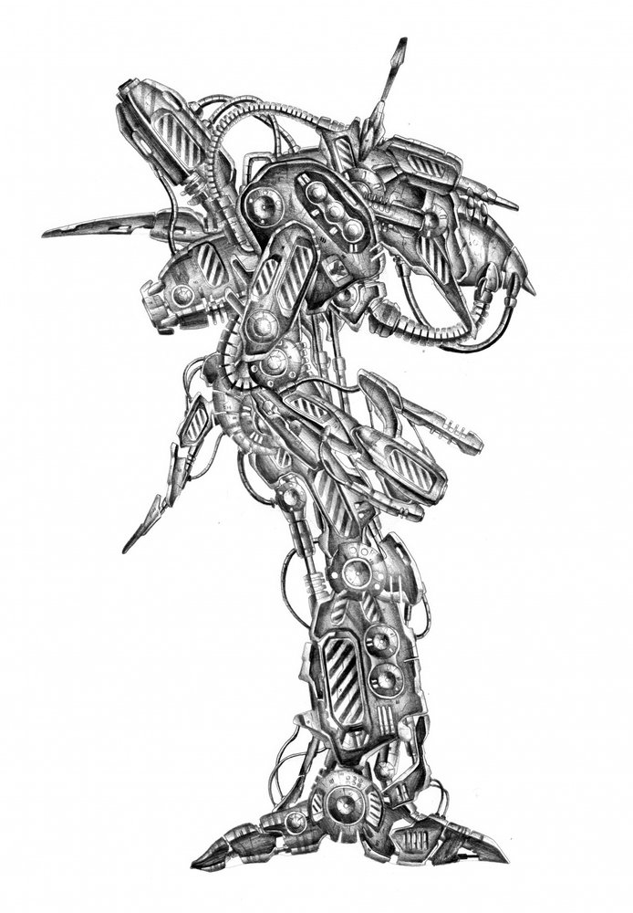 Komplexer mechanischer Roboter von Kulik