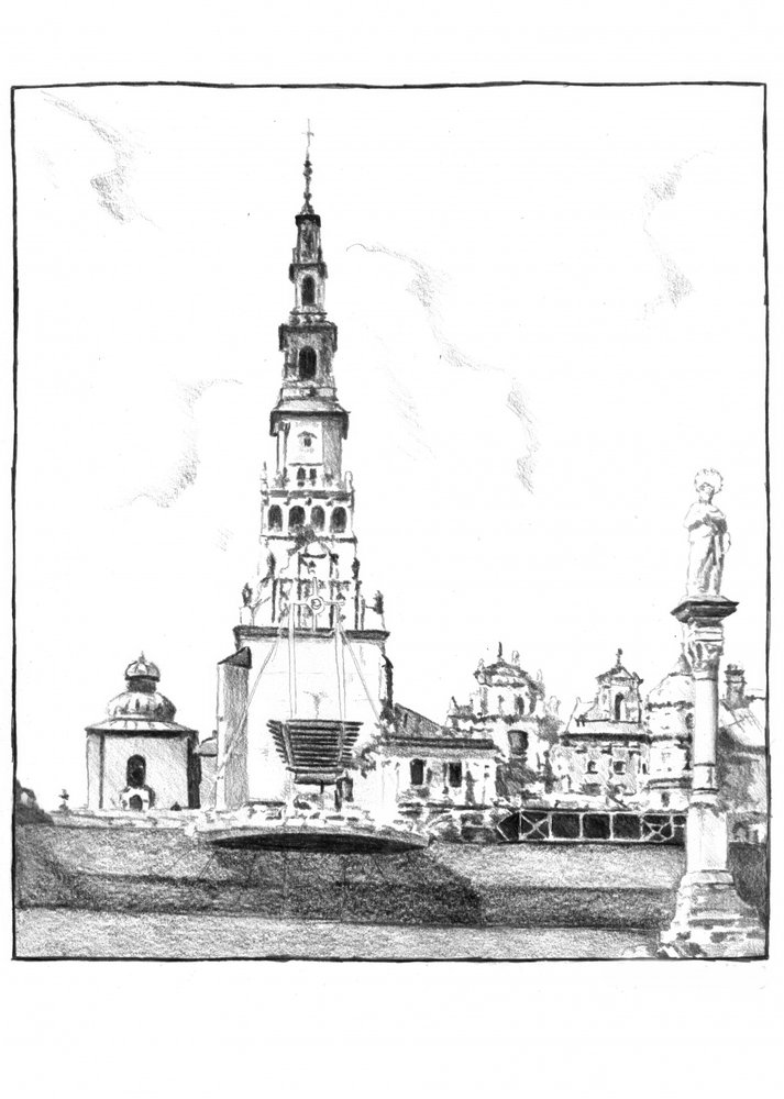 Ornate Kirchturm Stadtansicht von Kulik