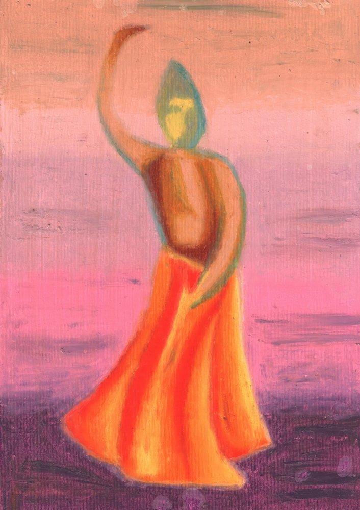 Spiritueller Sonnenuntergangstanz von Kulik