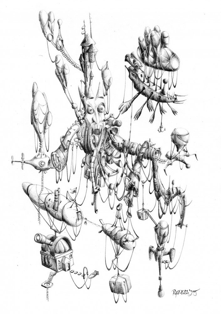 Surrealer Puppenmeister von Kulik