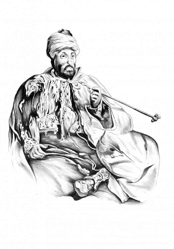 Turbanträger mit Pfeife von Kulik