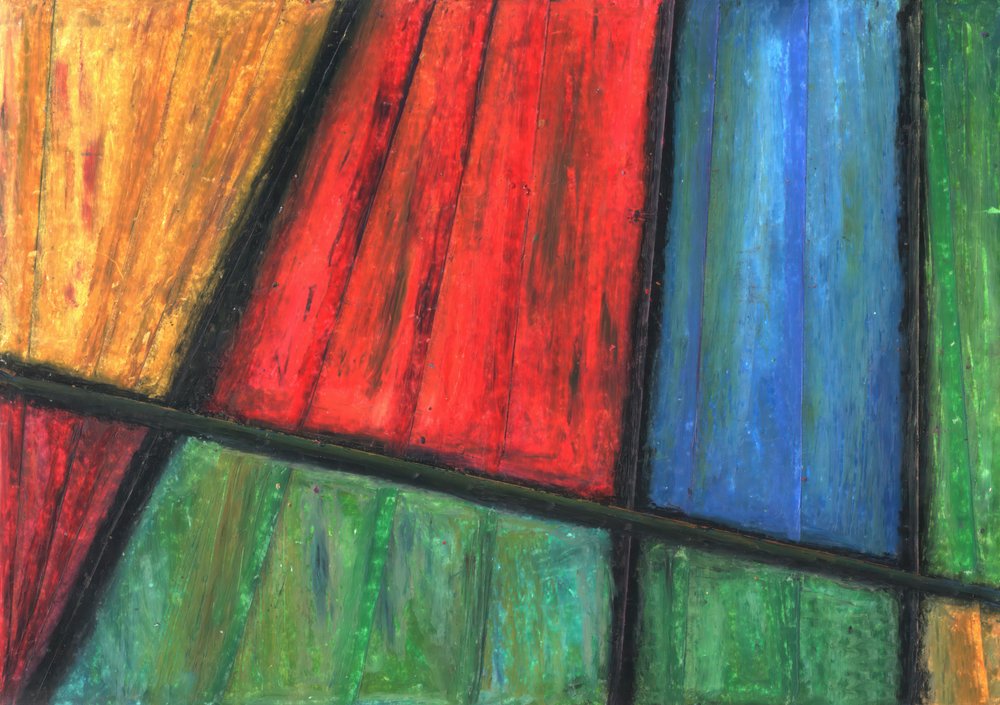 Lebendiges Geometrisches Buntglas von Kulik
