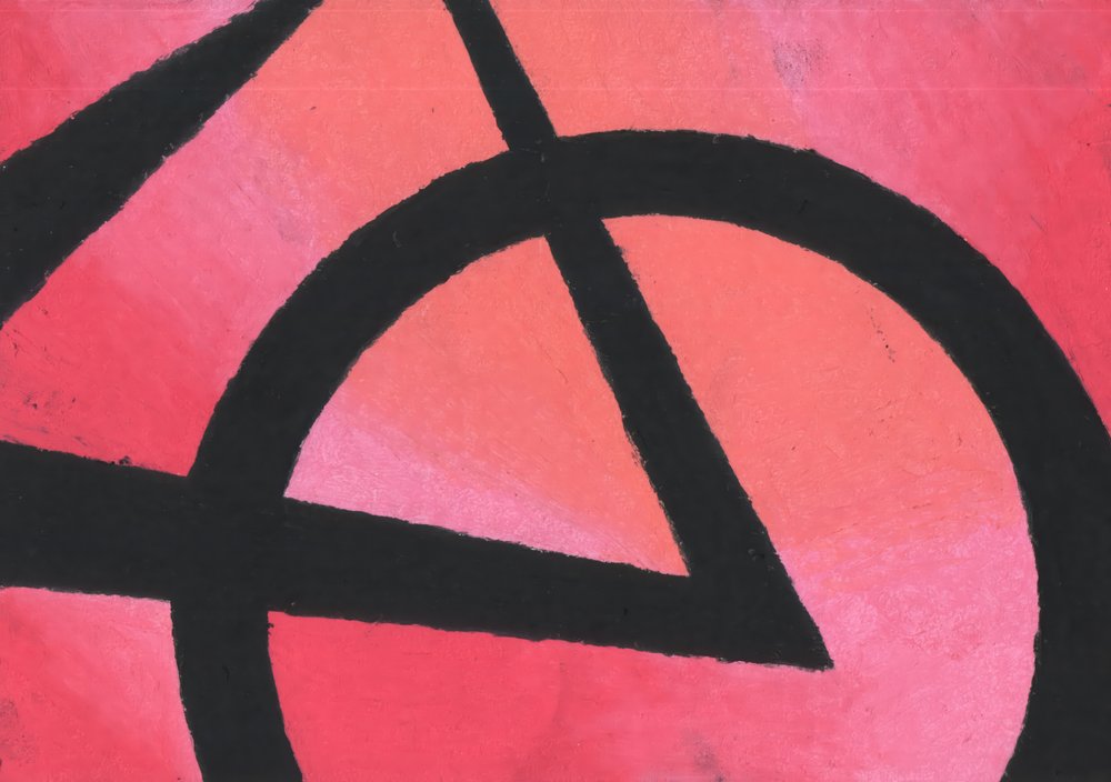 Lebhafte rote Geometrie von Kulik