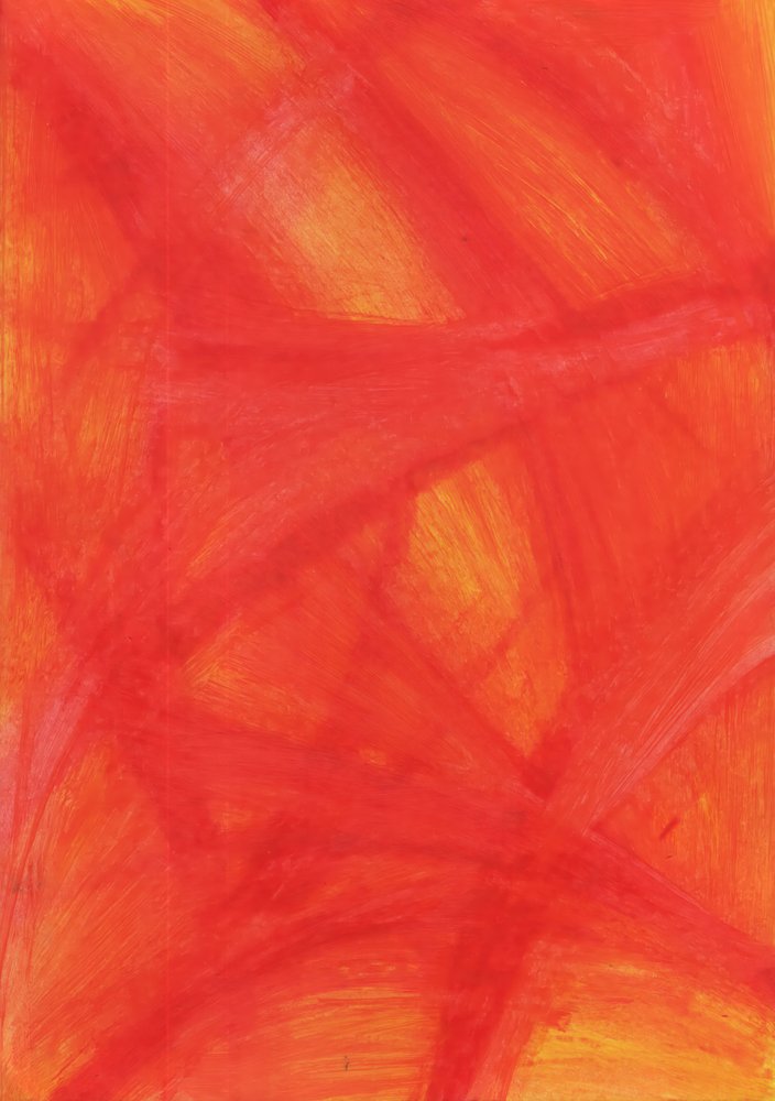 Lebhaftes rot-orange Abstrakt von Kulik