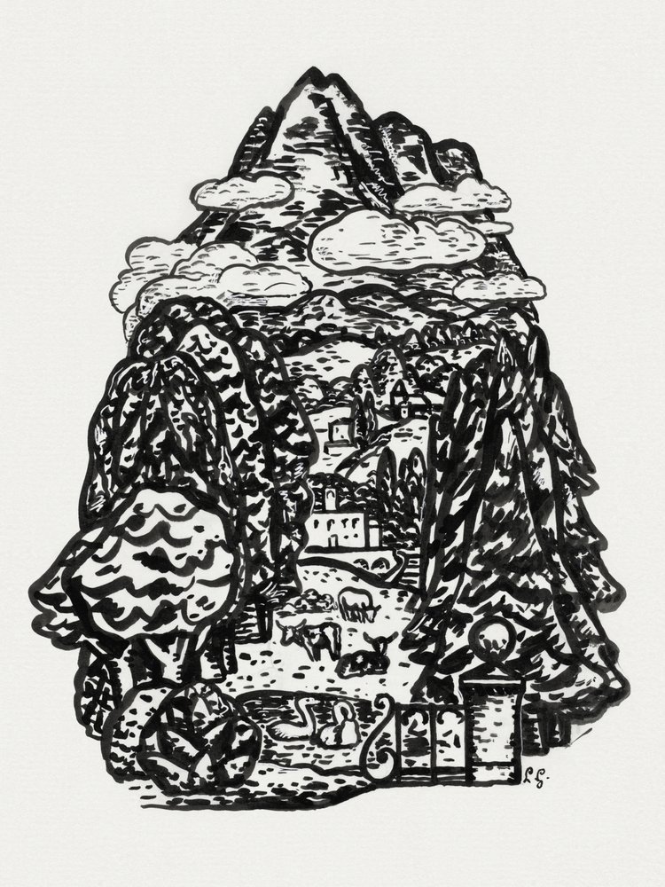 Berglandschaft (ca. 1891–1941) von Leo Gestel