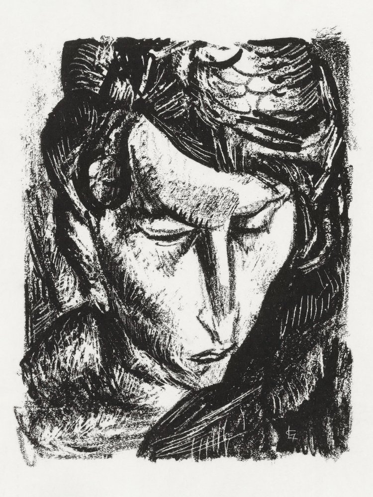 Porträt einer unbekannten Frau (ca. 1891–1941) von Leo Gestel