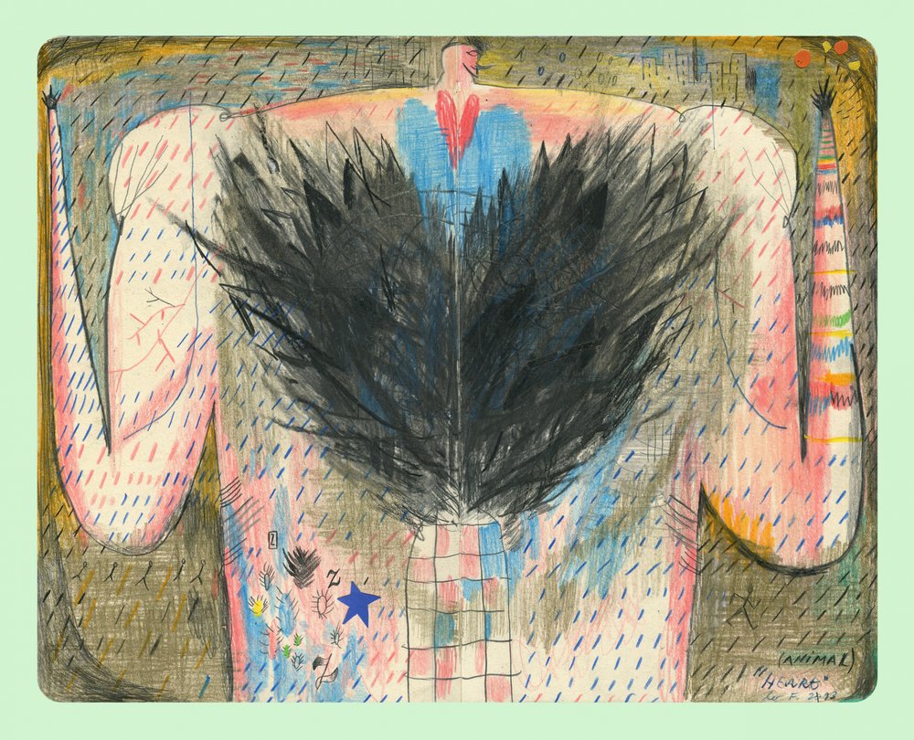 Verspielte Gefiederte Figur von Leonardo Flores
