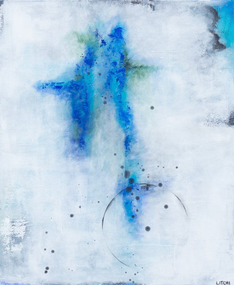 Blauer ätherischer Fluss von Lillian Christiansson