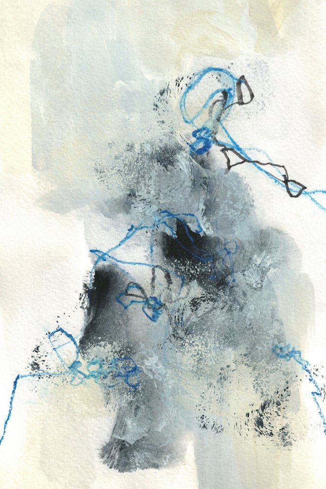 Flüssiges Grau-Blau von Lori Ann Folz