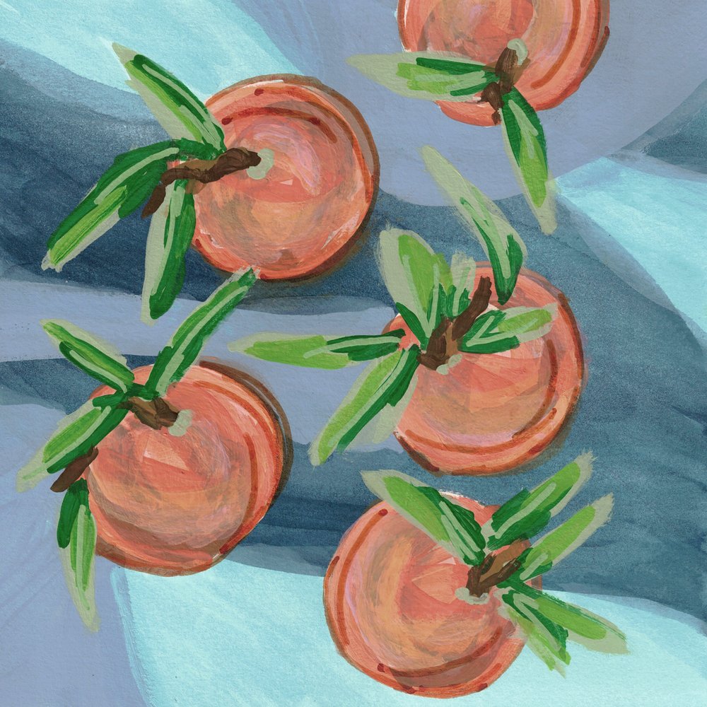 Frische Orange Stillleben von Lori Ann Folz