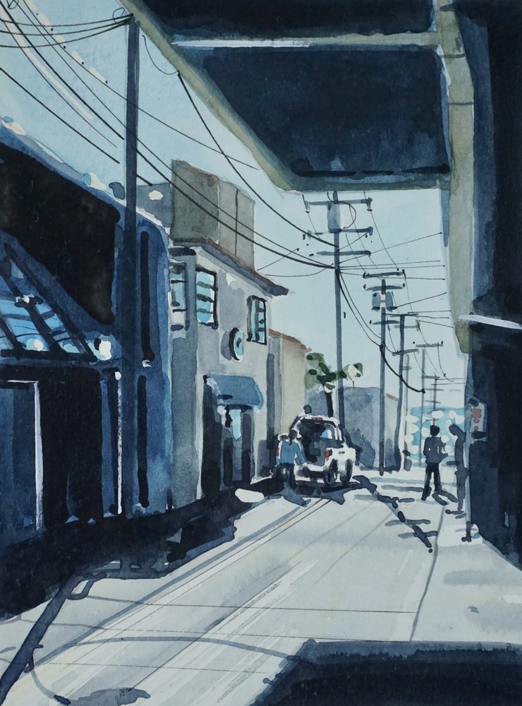 Städtische Straßenschatten von Luisa Millicent