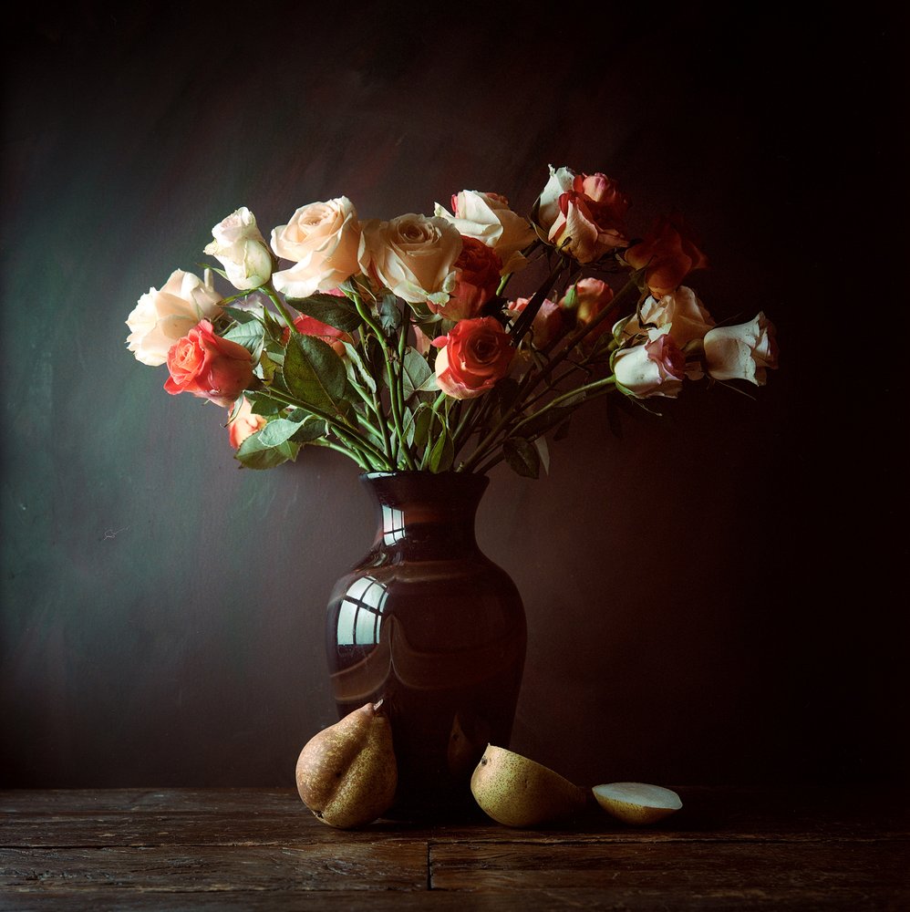 Stimmungsvolle Rosen und Birnen von Luiz Laercio