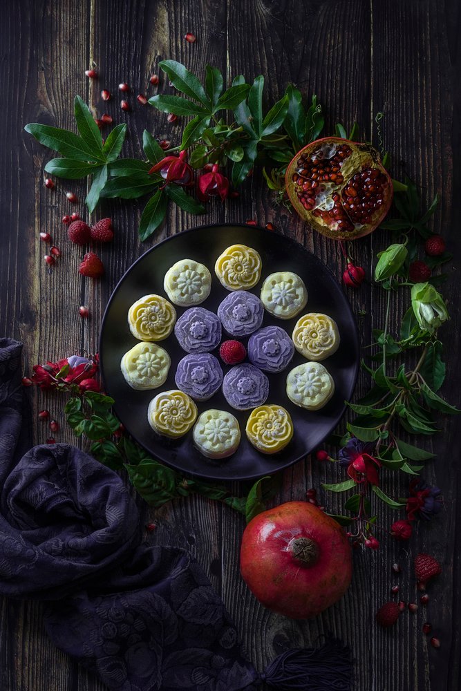 Herbstmondkuchen Granatäpfel von Lydia Jacobs