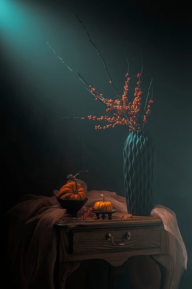 Stimmungsvolles Herbststillleben von Lydia Jacobs