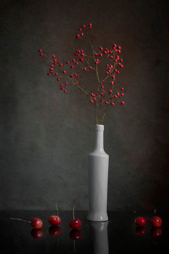 Rote Beere Stillleben von Lydia Jacobs