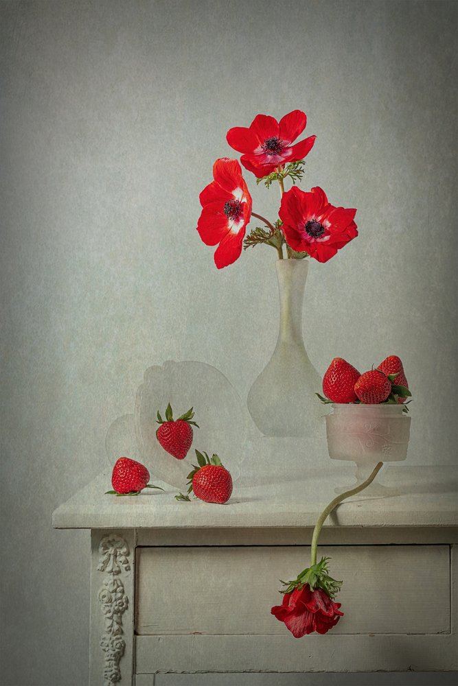 Frühlingsblüte und Beeren von Lydia Jacobs