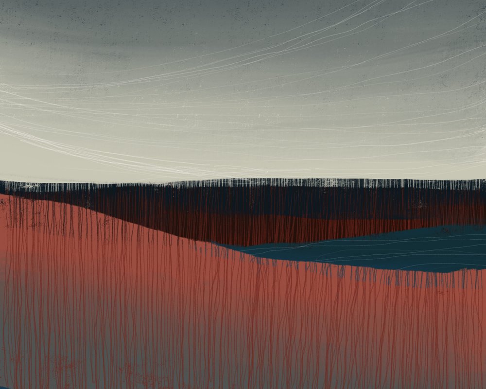 Ruhiger Abstrakter Horizont von MANSI SAXENA