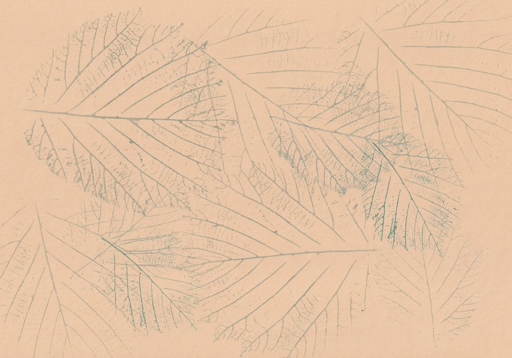 Botanisches Blattmuster von Maira Ribena