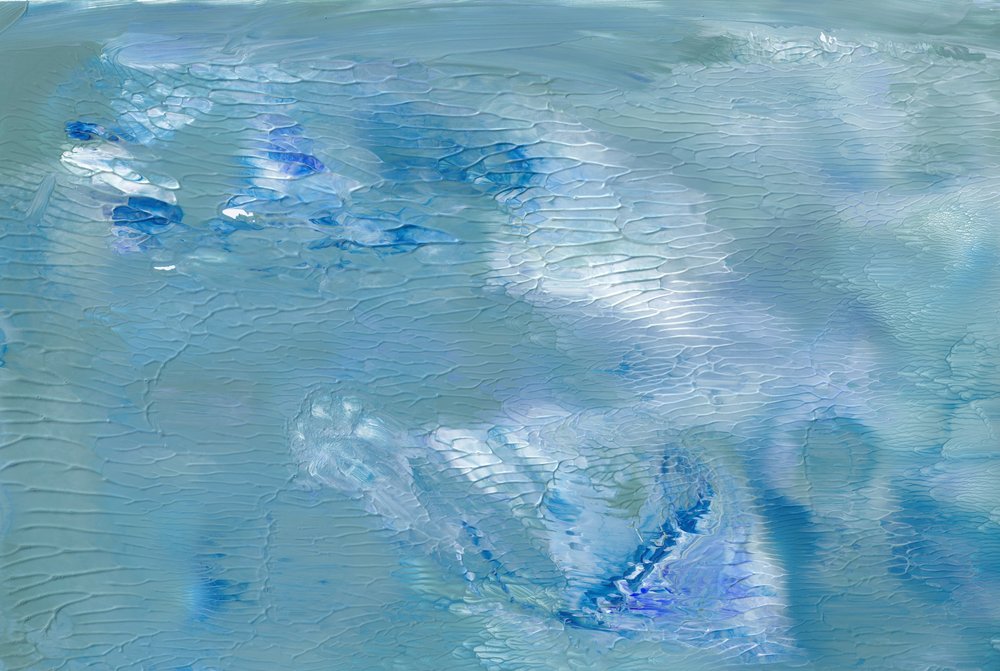 Flüssige Blaue Textur von Maira Ribena