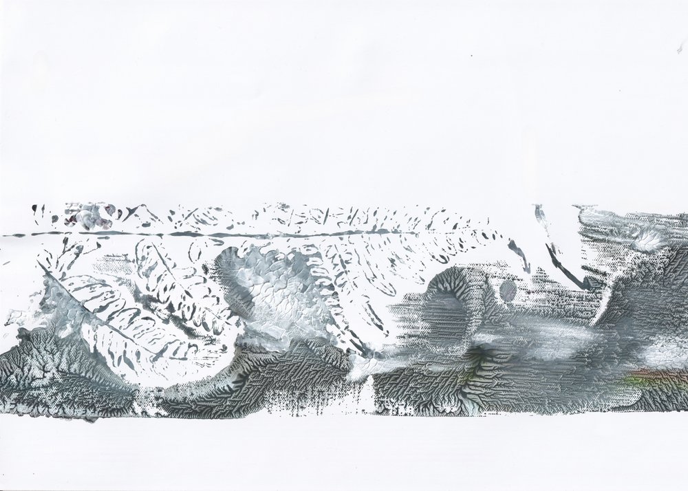 Strukturierter Grauer Horizont von Maira Ribena