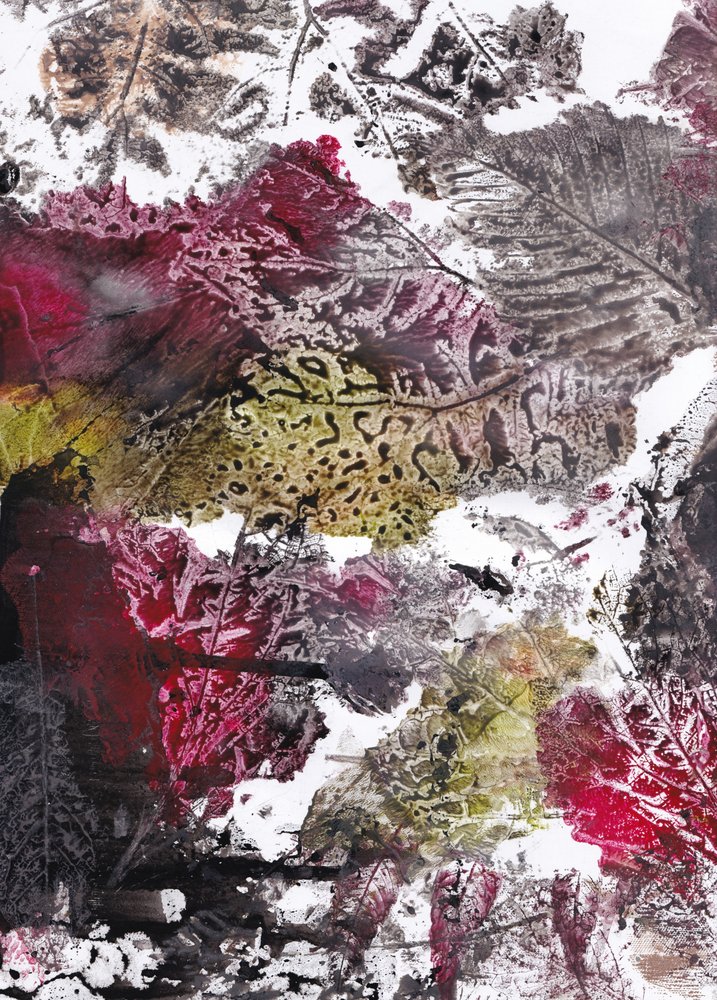 Texturierte Blattpalette von Maira Ribena