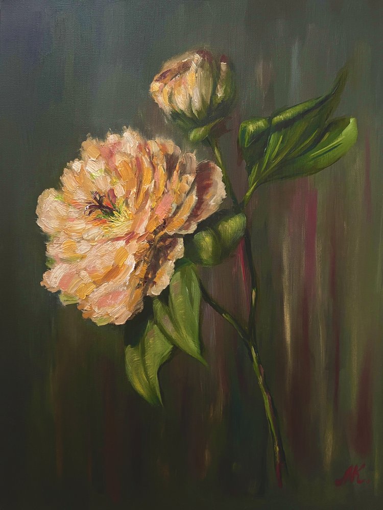 Elegante Pfingstrose von Marina Kozyr