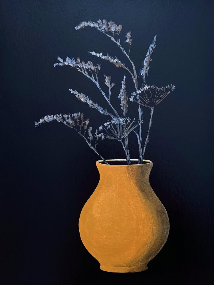 Stimmungsvolles Blumen-Stillleben von Marina Kozyr