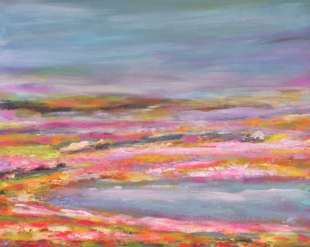 Lebendige Abstrakte Landschaft von Marina Kozyr