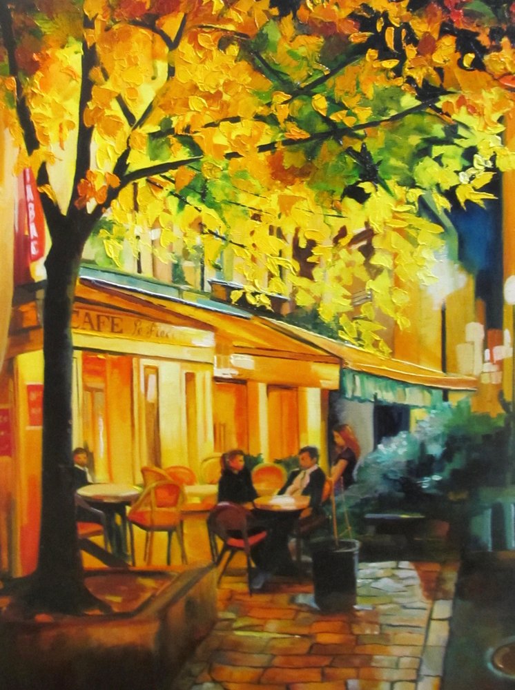 Herbstabend im Café von Maxine Shore