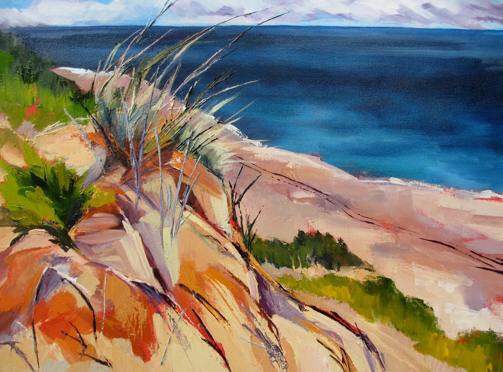 Strandgras und Dünen von Maxine Shore